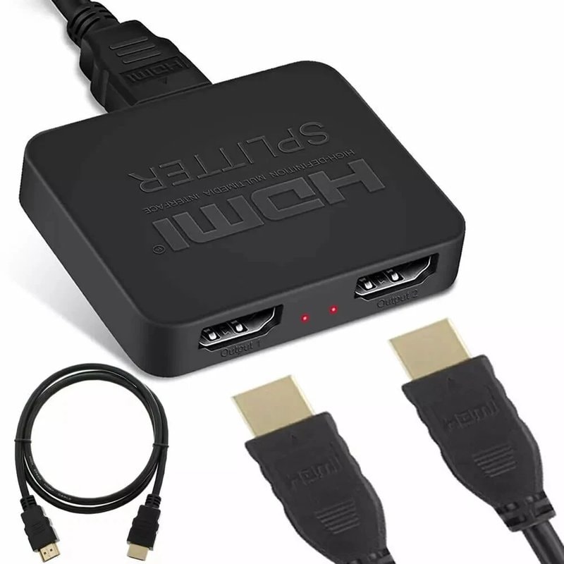 2 Way HDMI Splitter 4K UHD HDMI 1x2 Distribution Amplifier
