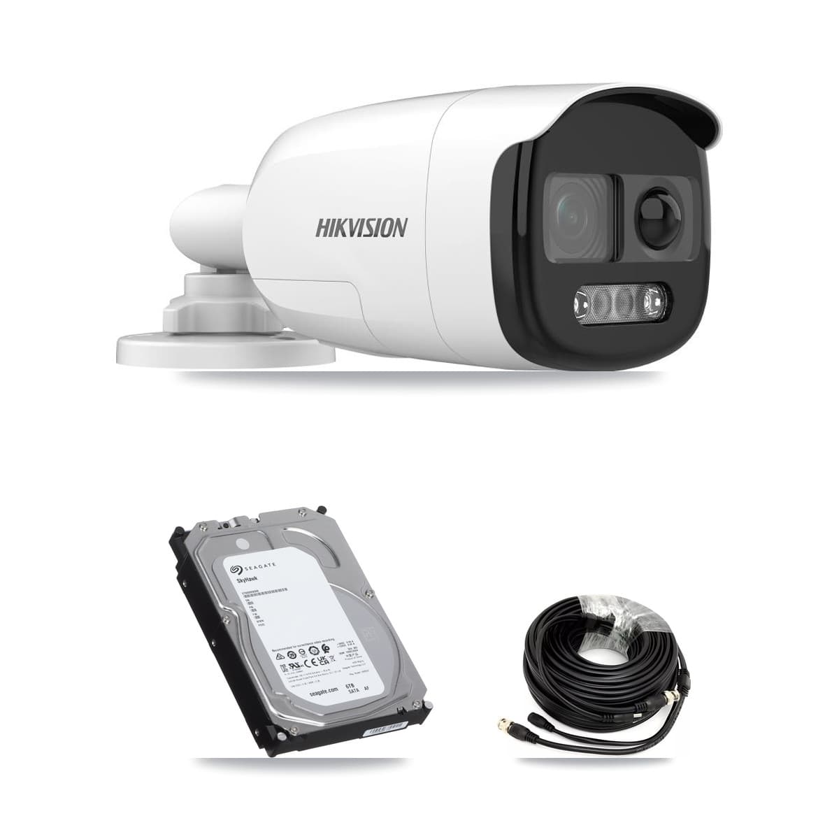 Hikvision 32-Channel 5MP CCTV Kit — 8 DS-2CE12KF3T Bullet Cameras + 6TB Recording