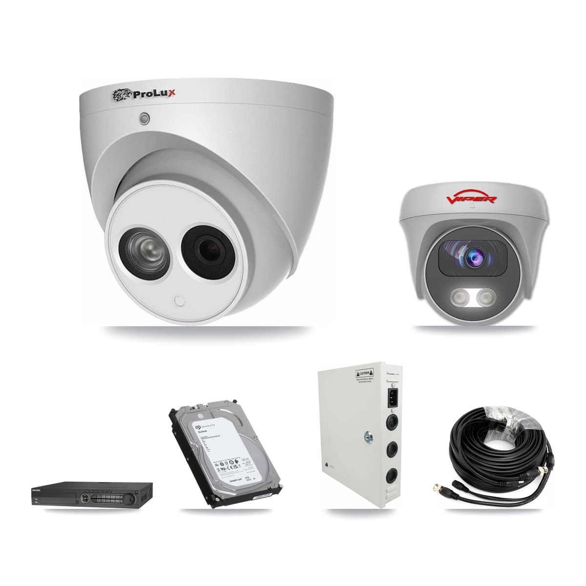 32-Channel 4MP – 5MP CCTV Kit — 22 4MP Turret + 10 5MP Cameras + 3× 6TB Recording - Image 1