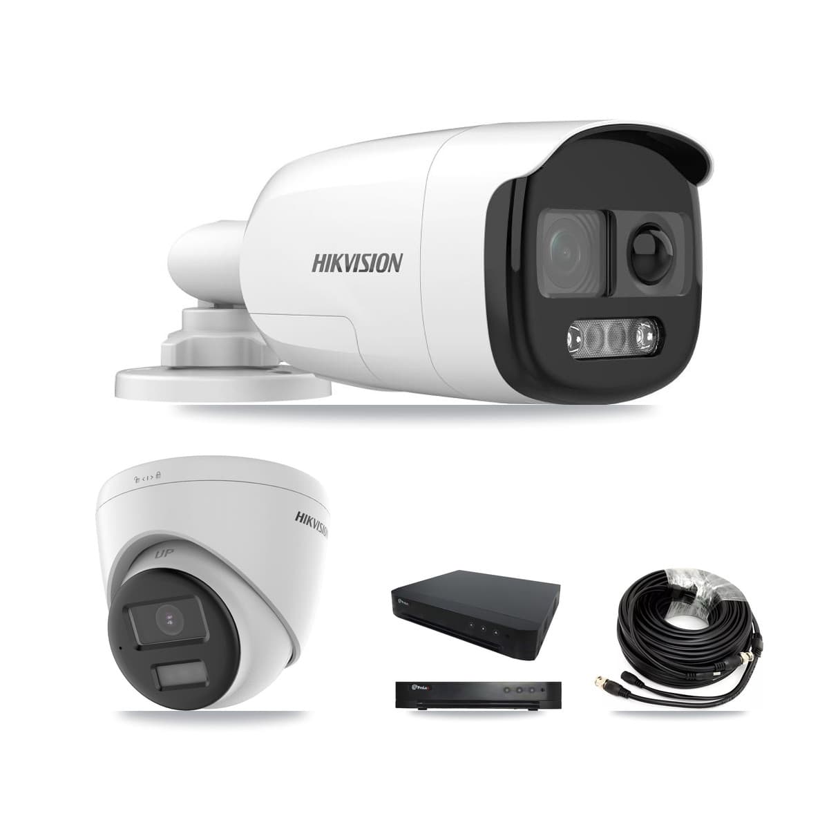 Hikvision & Prolux 16-Channel 5MP CCTV Kit — 5 Bullet + 1 Turret Cameras + 8TB Recording