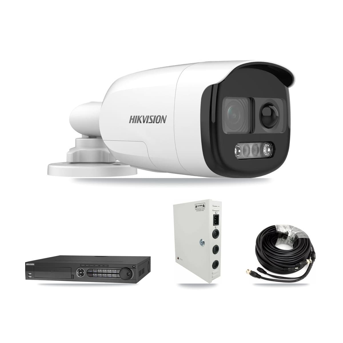 Hikvision 32-Channel 5MP CCTV Kit — 25 DS-2CE12KF3T Bullet Cameras + 4× 8TB Recording (DS-7332HQHI Recorder) - Image 1