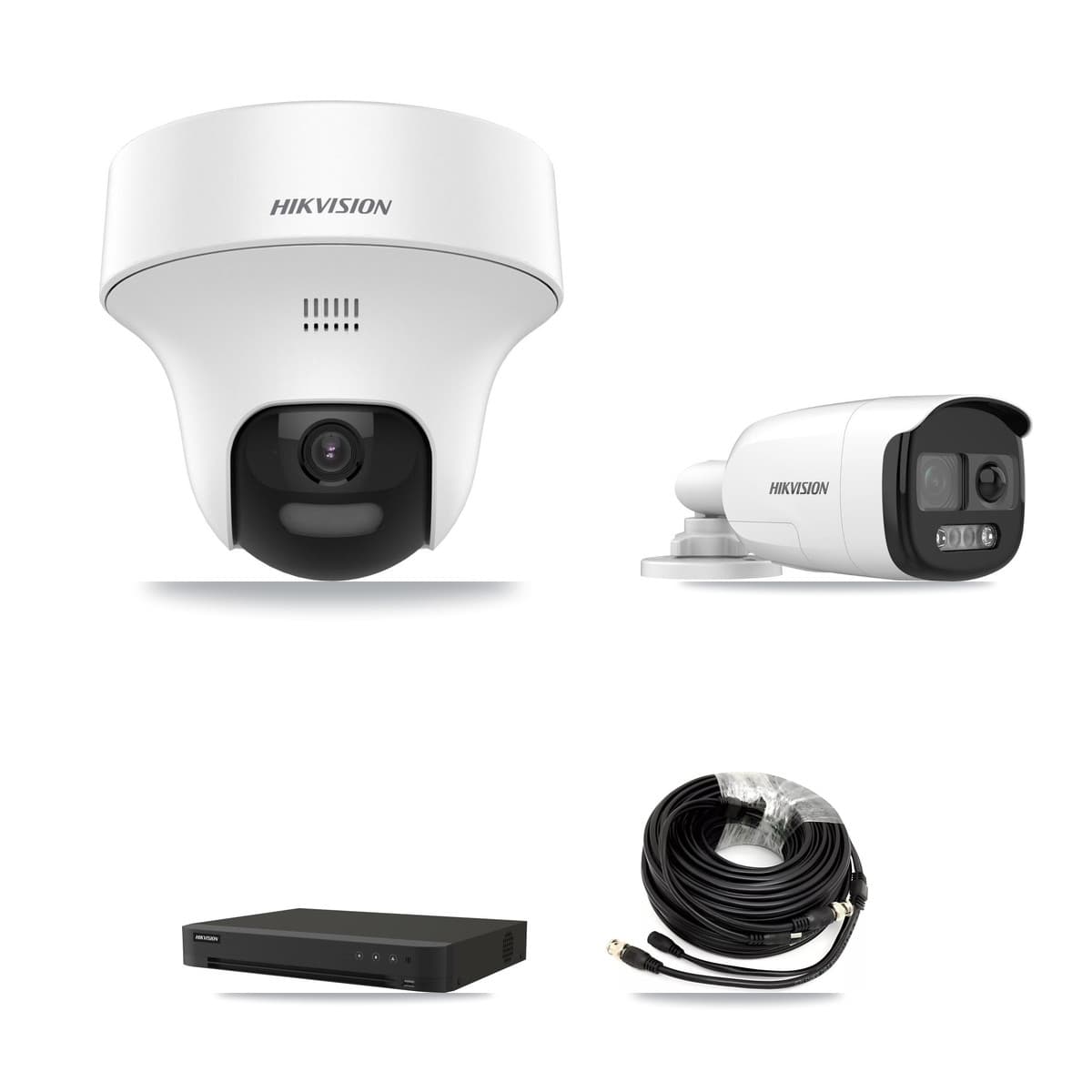 Hikvision 16-Channel 5MP CCTV Kit — 1 DS-2CE12KF3T Bullet + 2 DS-2CE70K0T Turret Cameras + 4TB Recording