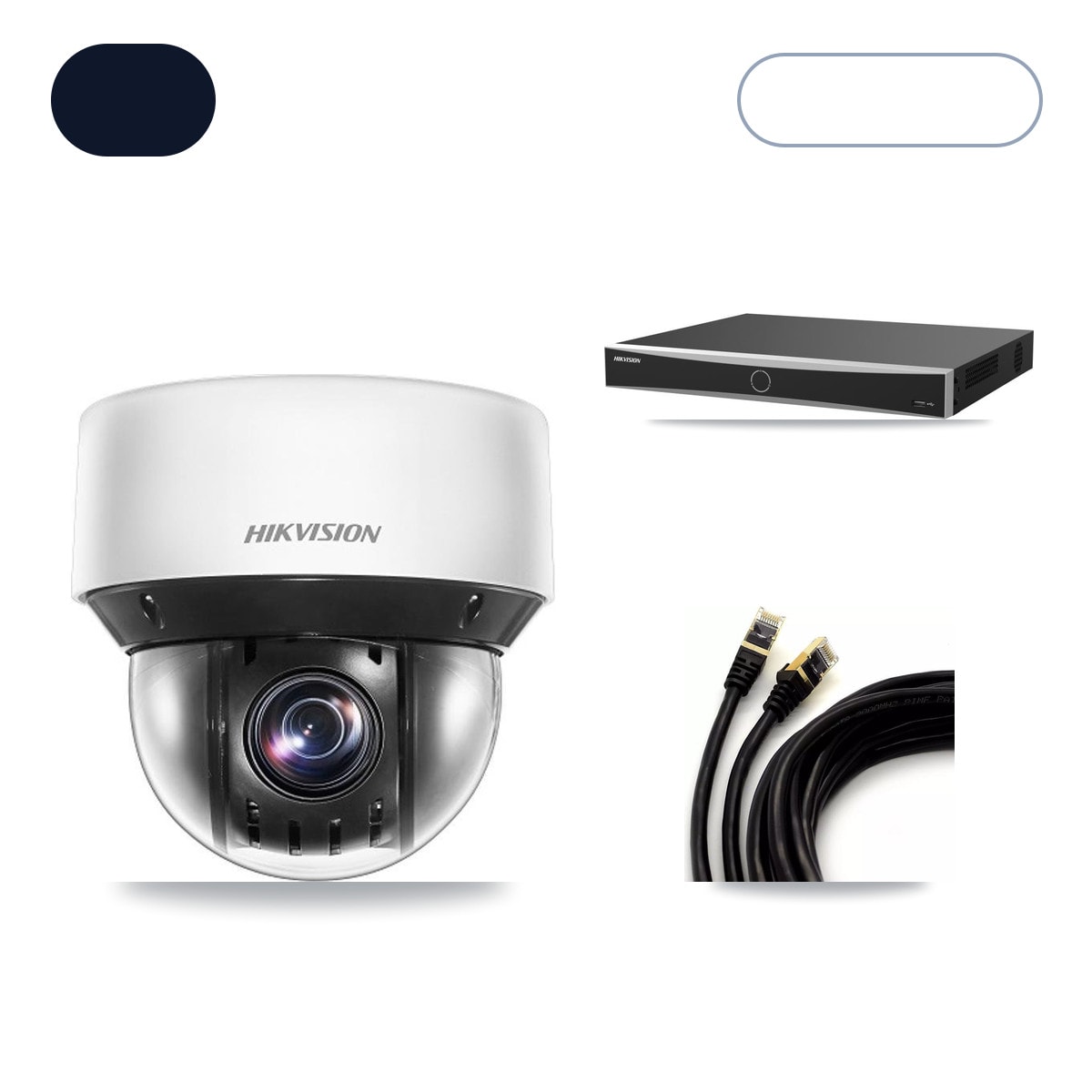 Hikvision DS-7616NXI-K2/16P(E) 16-Channel NVR CCTV Kit — 8× DS-2DE4A425IW-DE 4MP Cameras + 14TB HDD