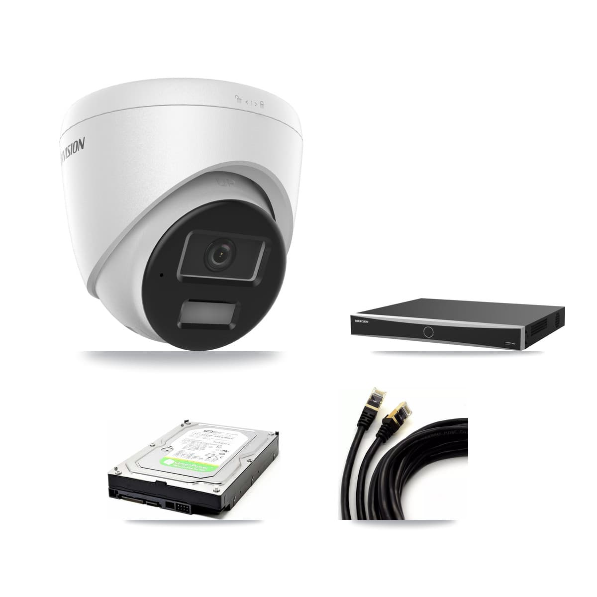 Hikvision 16-Channel 4MP CCTV Kit — 1 DS-2CD1343G2 Turret Camera + 1TB Recording (DS-7616NXI Recorder)