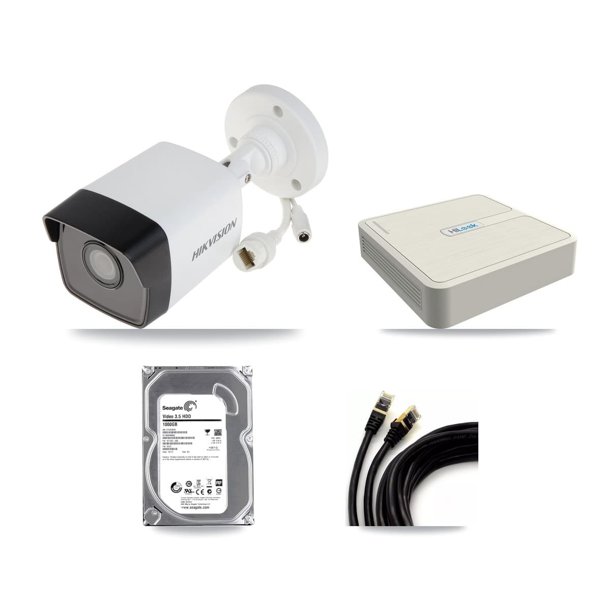 Hikvision & HiLook 8-Channel 5MP CCTV Kit — 1 Bullet Camera + 1TB Recording (NVR-108H-D Recorder) - Image 1