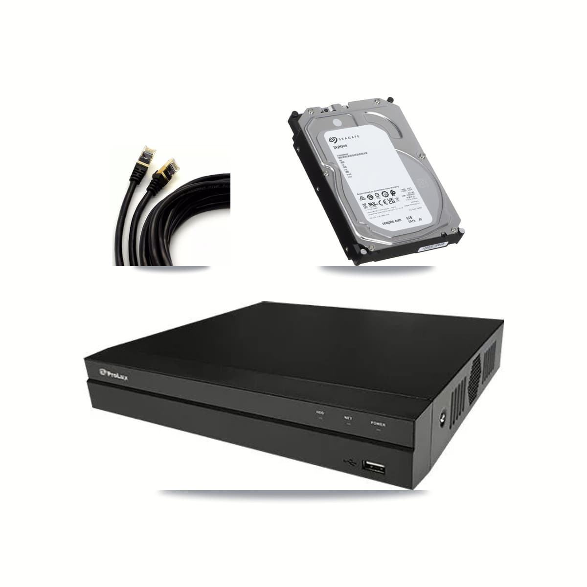 Prolux 8-channel CCTV kit: 3 cameras (3× 5MP Dome), 6TB hard drive