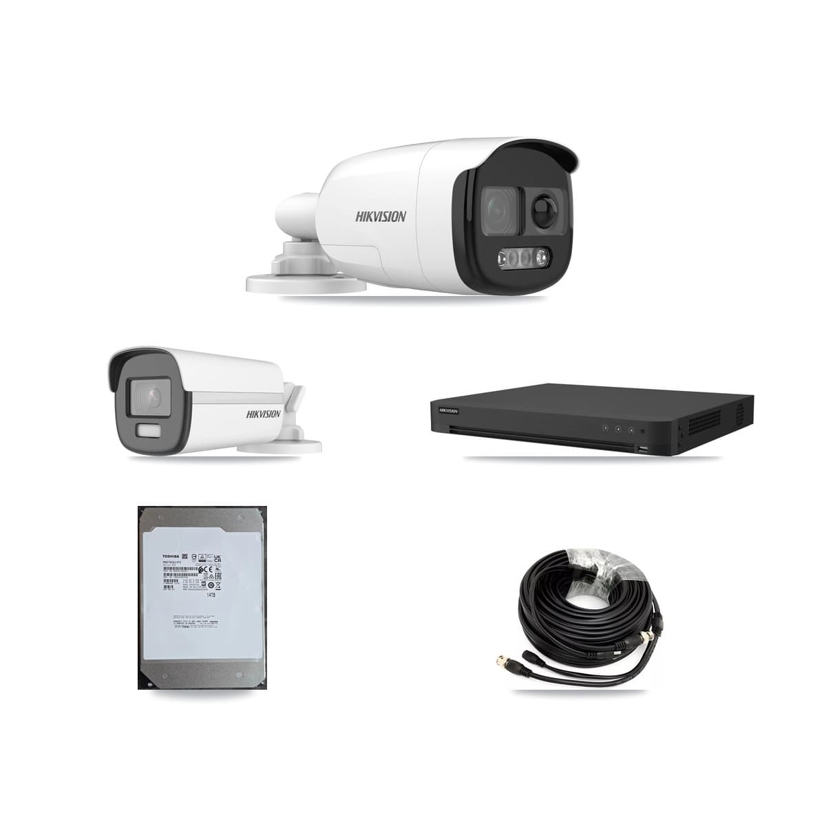 Hikvision 16-Channel 5MP – 4K CCTV Kit — 7 5MP + 1 4K Bullet Cameras + 14TB Recording - Image 1