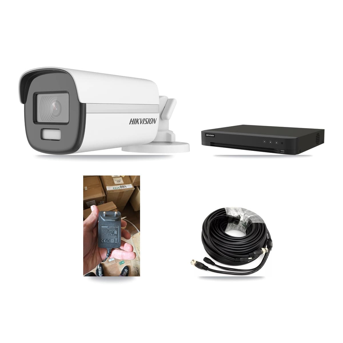 Hikvision 8-Channel 4K CCTV Kit — 1 DS-2CE12UF3T-E Bullet Camera + 3TB Recording (IDS-7208HUHI-M1/XT Recorder)
