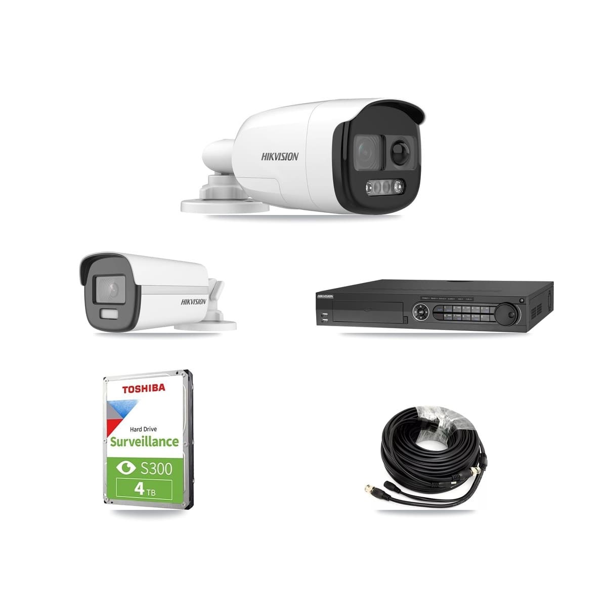 Hikvision 32-Channel 5MP – 4K CCTV Kit — 1 5MP + 1 4K Bullet Cameras + 4TB Recording - Image 1