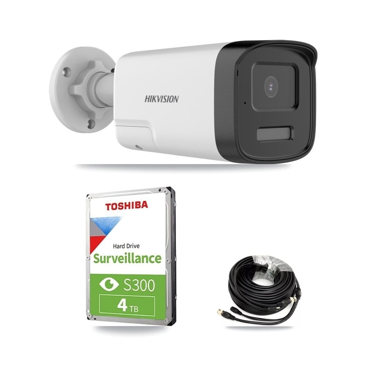 Hikvision 32-Channel 5MP CCTV Kit — 3 DS-2CE17K0T Bullet Cameras + 4TB Recording (DS-7332HQHI Recorder)