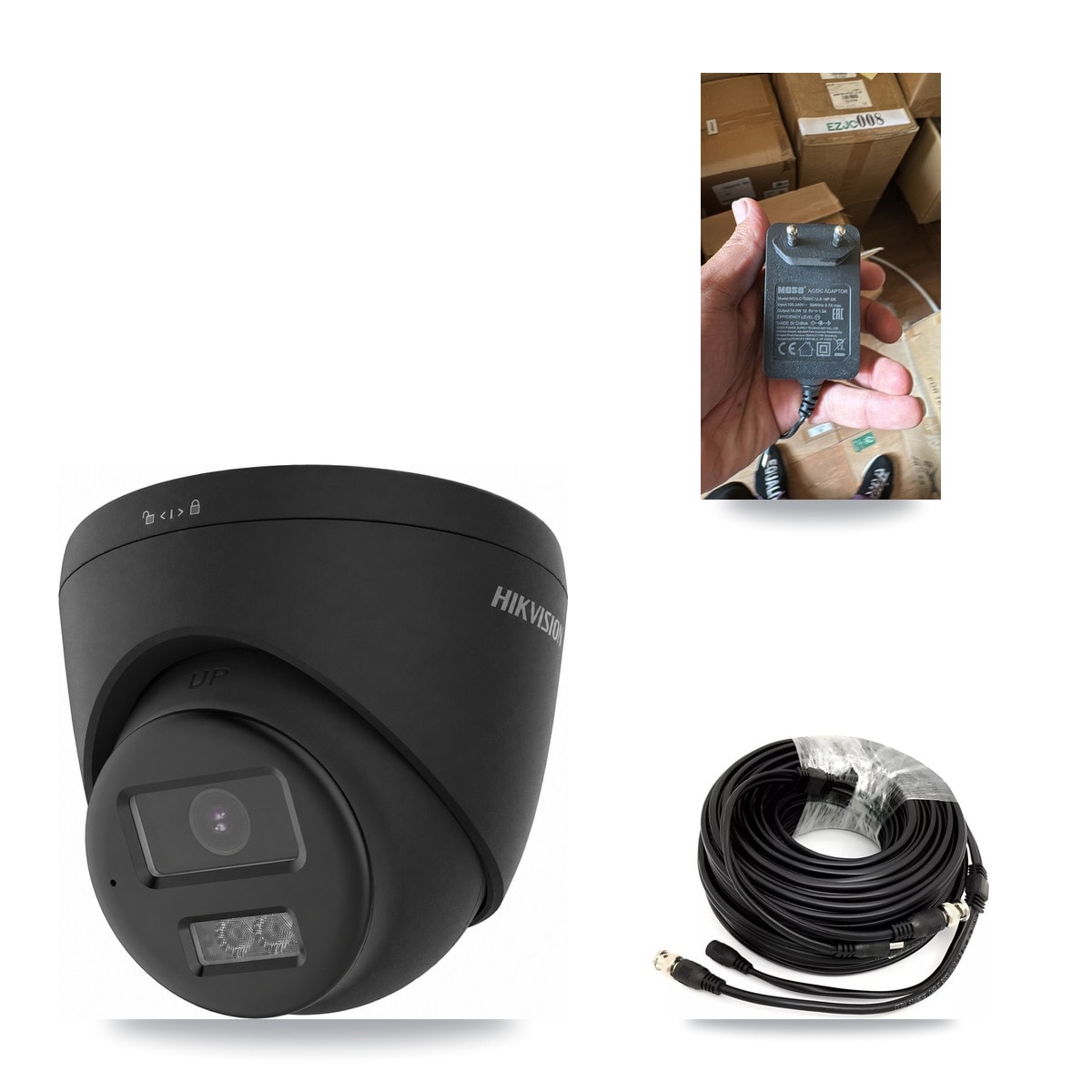 Hikvision 32-Channel 4K CCTV Kit — 1 Black DS-2CE78U0T Turret Camera + 3TB Recording - Image 1