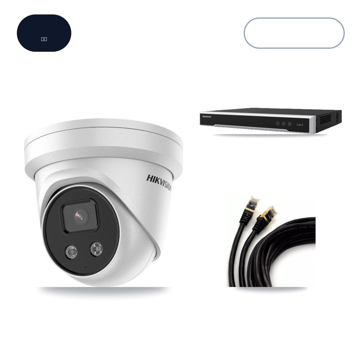 Hikvision DS-7616NI-M2/16P 16-Channel NVR CCTV Kit — 8× DS-2CD3356G2-ISU 5MP Cameras + 14TB HDD
