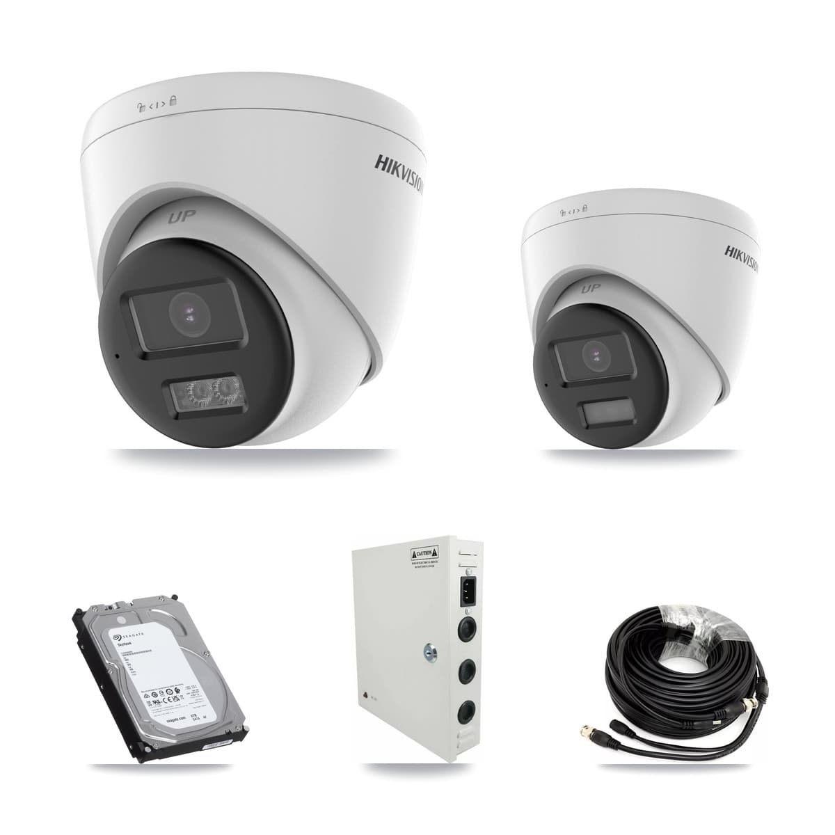 Hikvision 32-Channel 5MP CCTV Kit — 1 DS-2CE78K0T + 20 DS-2CE78K0T Turret Cameras + 3× 6TB Recording - Image 1