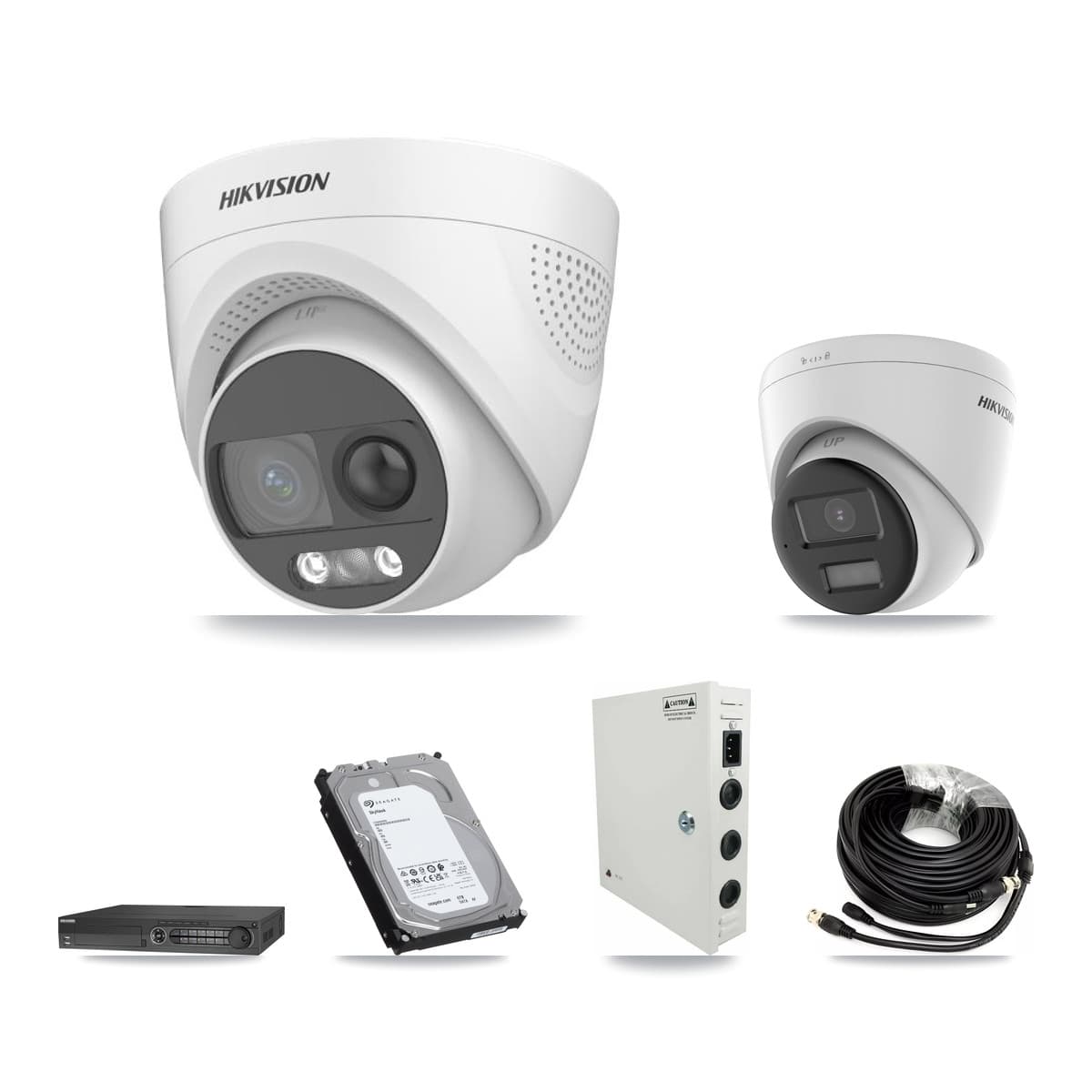 Hikvision 32-Channel 5MP CCTV Kit — 27 DS-2CE72KF3T + 1 DS-2CE78K0T Turret Cameras + 3× 6TB Recording - Image 1