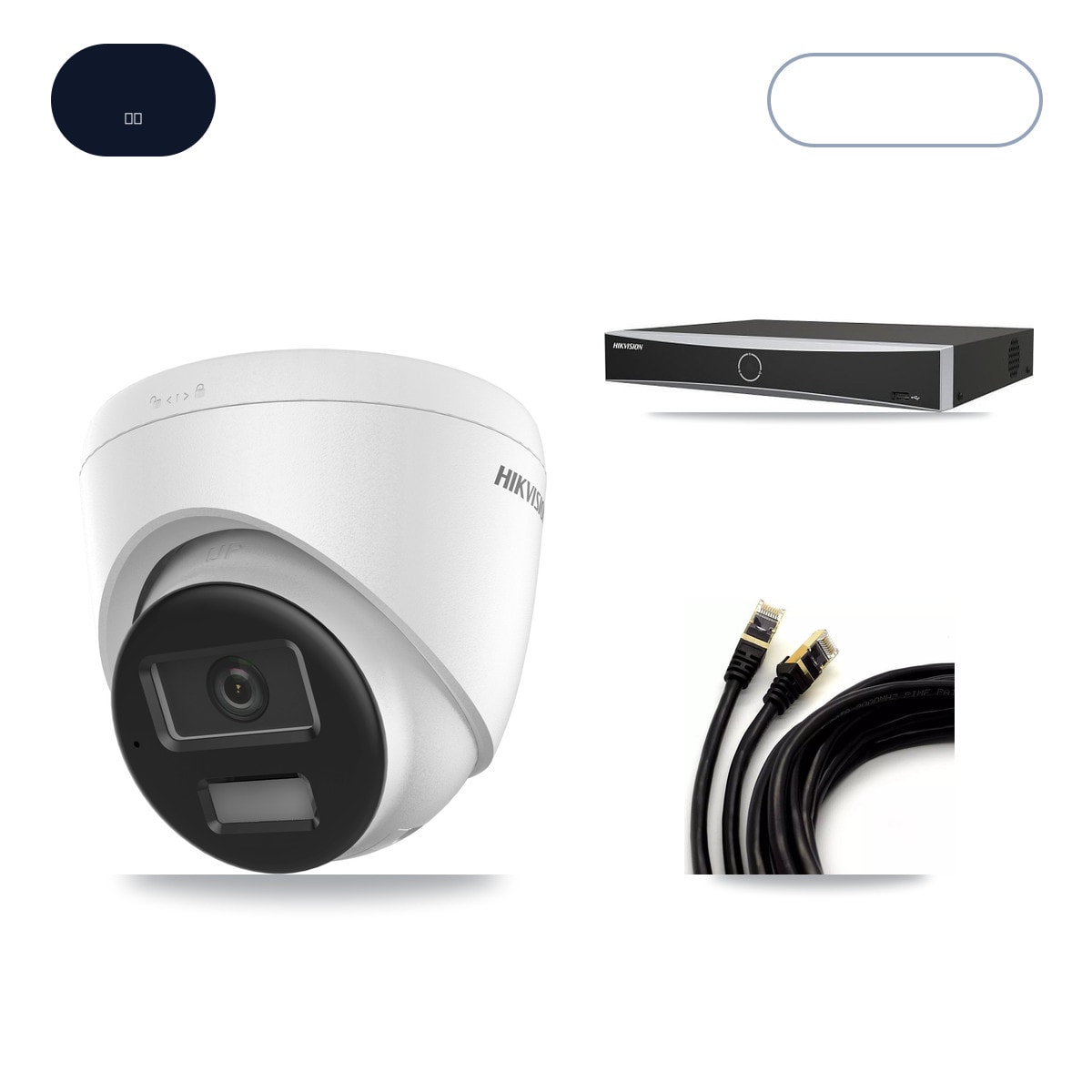 Hikvision DS-7604NXI-K1/4P 4-Channel NVR CCTV Kit — 1× DS-2CD1383G2-LIU 4K Camera + 3TB HDD