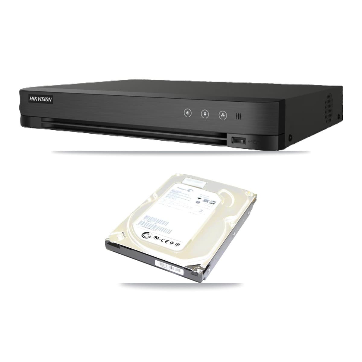 Hikvision IDS-7208HUHI-M1/E 8-channel DVR bundled with 500GB hard drive