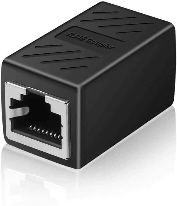 RJ45 Female to Female Coupler Inline Ethernet Connector Cat5e Cat6 - Image 1