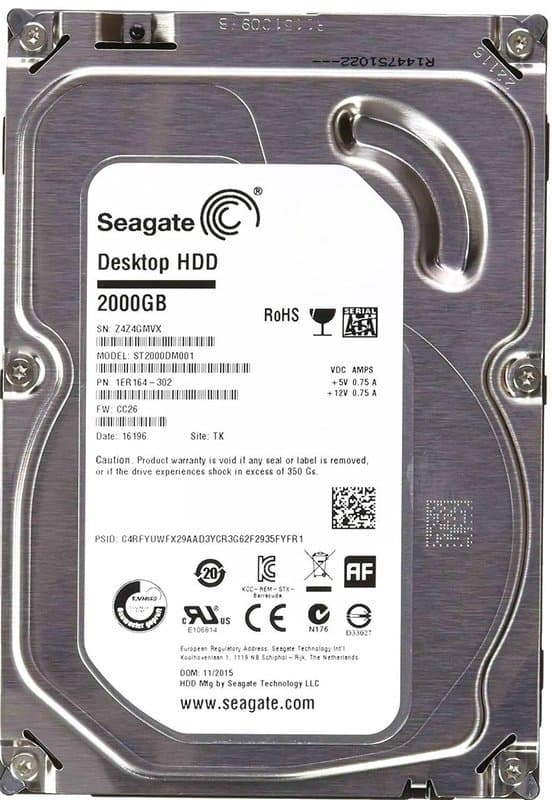 2TB - HDD 3.5" SATA Hard Drives – Free Installation with Any CCTV Kit or Package -Ideal for 24/7 continuous recording
