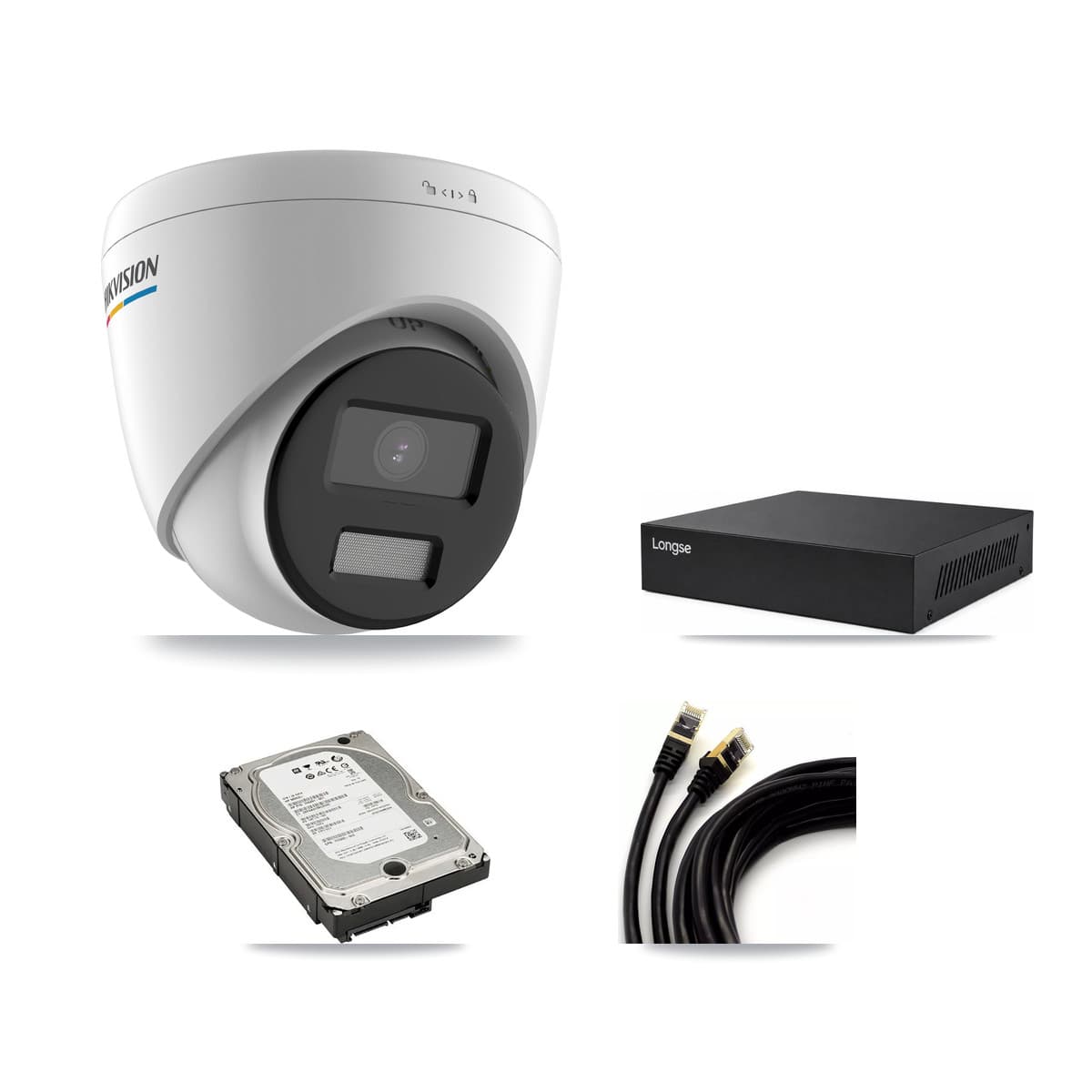 Hikvision & Longse 8-Channel 2MP – 5MP CCTV Kit — 5 2MP Turret + 1 5MP Dome Cameras + 5TB Recording - Image 1