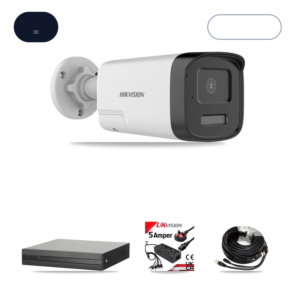 XVR-3108HS-5MP-LITE 8-Channel DVR CCTV Kit — 8× Hikvision DS-2CE17K0T-LXTS 5MP Cameras + 6TB HDD - Image 1