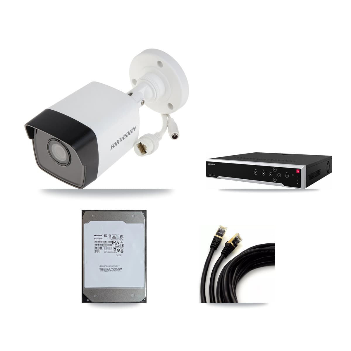 Hikvision 32-Channel 5MP CCTV Kit — 12 Bullet Cameras + 14TB Recording
