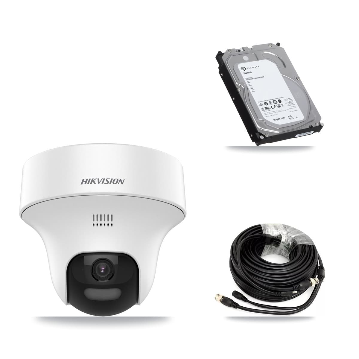 Hikvision 32-Channel 5MP CCTV Kit — 6 DS-2CE70K0T Turret Cameras + 6TB Recording (IDS-7332HUHI Recorder)