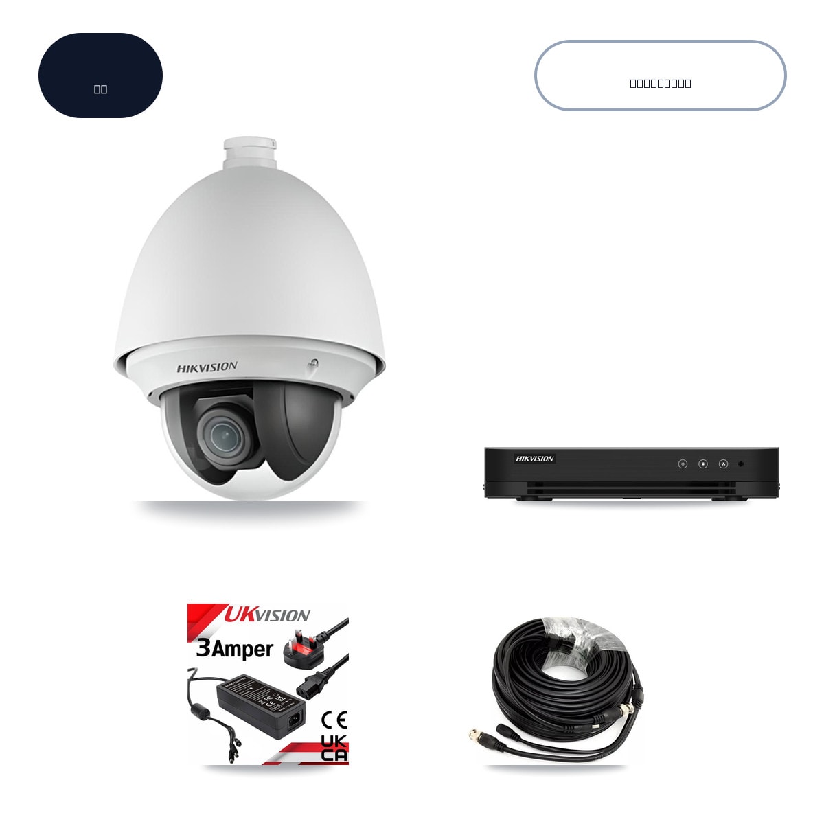 Hikvision DS-7208HGHI-M1 8-Channel DVR CCTV Kit — 1× DS-2AE4225T-A 2MP Camera + 500GB HDD - Image 1