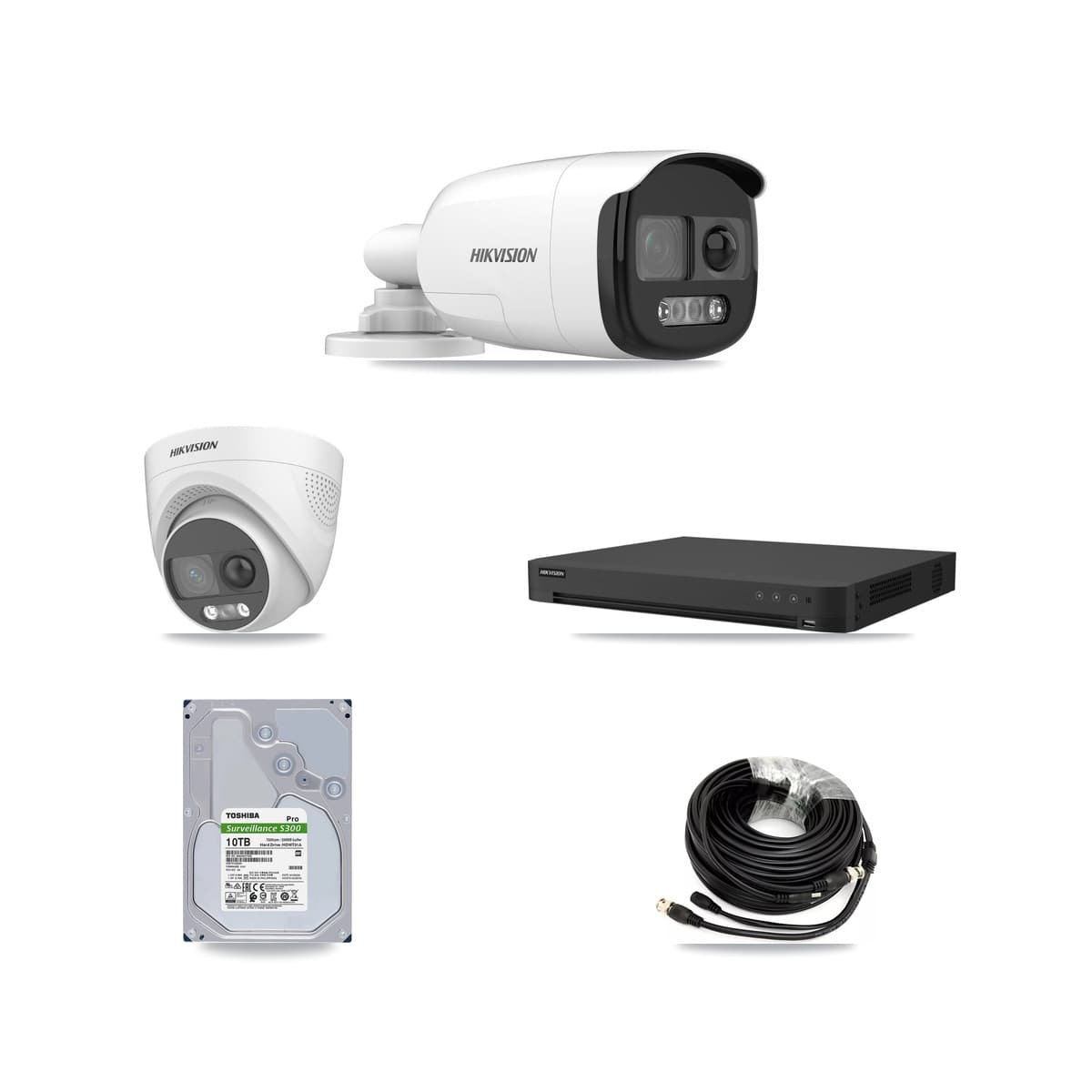 Hikvision 32-Channel 5MP CCTV Kit — 7 Bullet + 1 Turret Cameras + 10TB Recording - Image 1