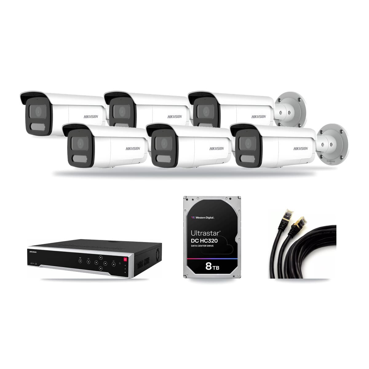 Hikvision 32-Channel 4MP CCTV Kit — 6 Bullet Cameras + 8TB Recording - Image 1
