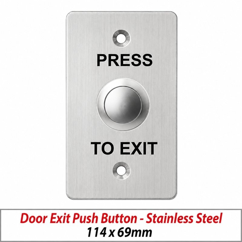 ACM-K14B Stainless Steel Door Exit Push Button 114×69mm