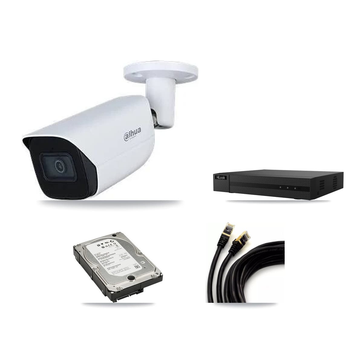 Dahua & HiLook 8-Channel 5MP CCTV Kit — 4 Bullet Cameras + 5TB Recording (NVR-108MH-D Recorder) - Image 1