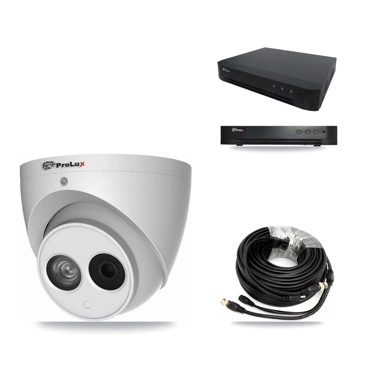 Prolux 16-Channel 4MP CCTV Kit — 2 Turret Cameras + 3TB Recording