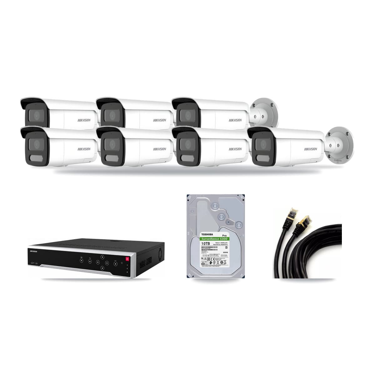 Hikvision 32-Channel 4MP CCTV Kit — 7 Bullet Cameras + 10TB Recording - Image 1