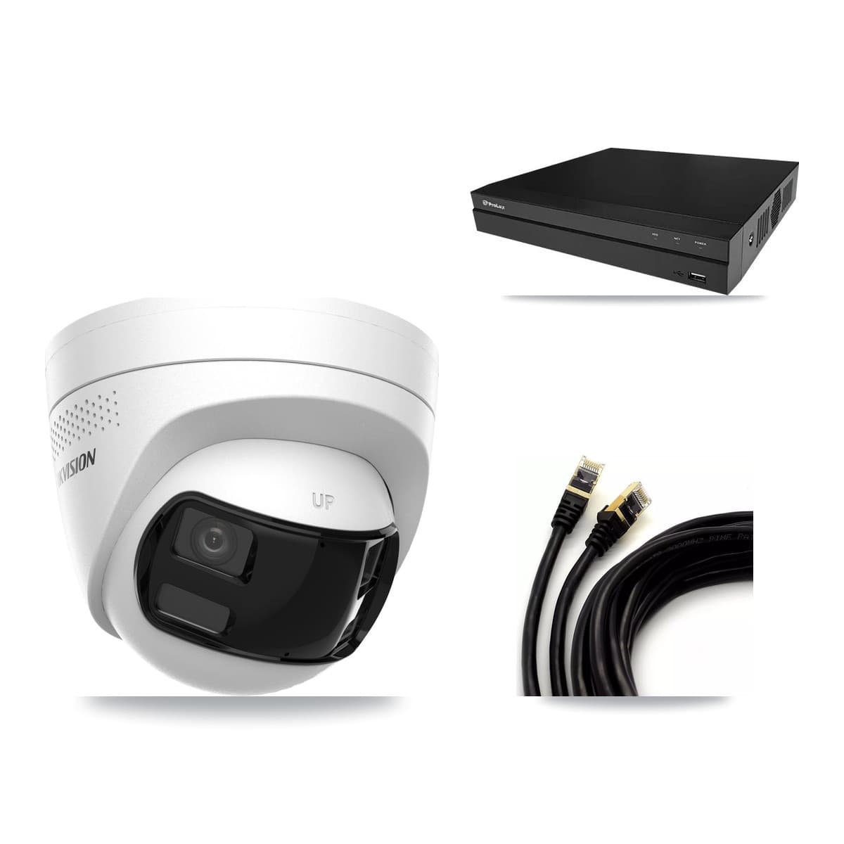 Prolux 8-Channel 4K CCTV Kit — 1 Turret Camera + 3TB Recording