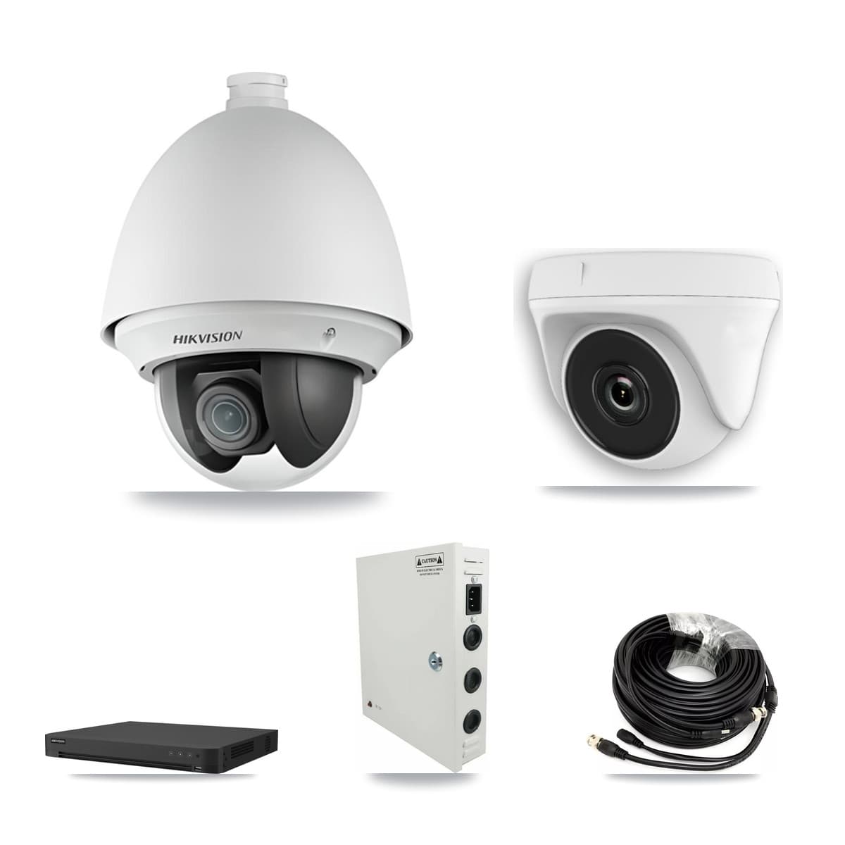 Hikvision 32-Channel 2MP CCTV Kit — 2 PTZ + 2 Dome Cameras + 3TB Recording