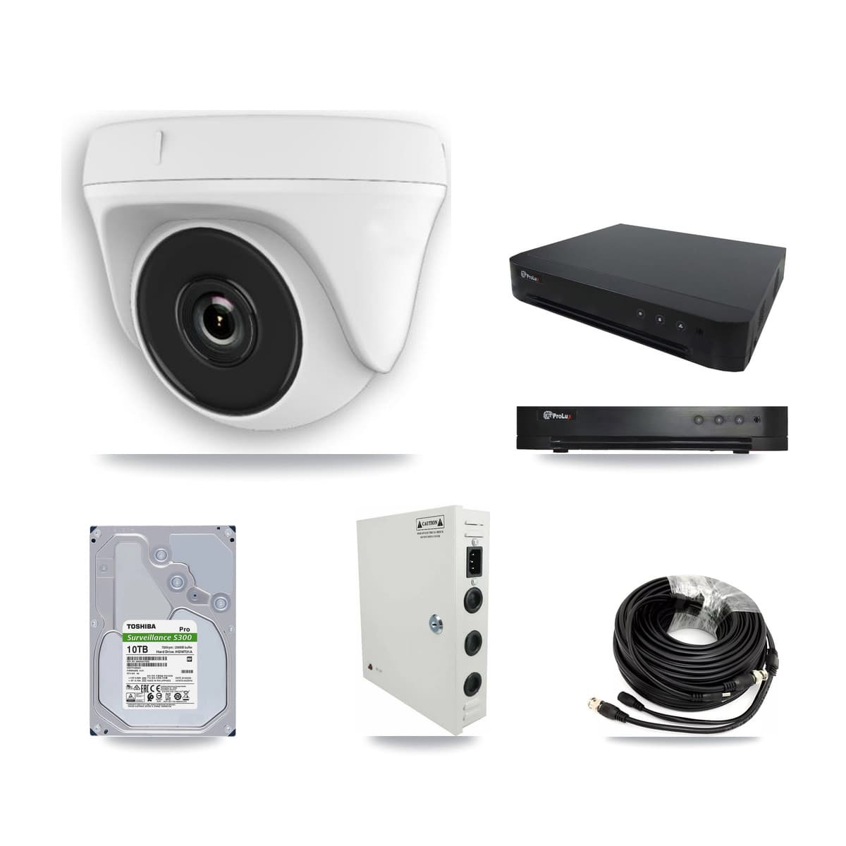 Prolux 16-Channel 2MP CCTV Kit — 14 Dome Cameras + 10TB Recording