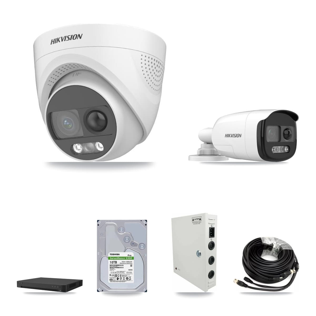 Hikvision 32-Channel 5MP CCTV Kit — 10 Bullet + 22 Turret Cameras + 10TB Recording