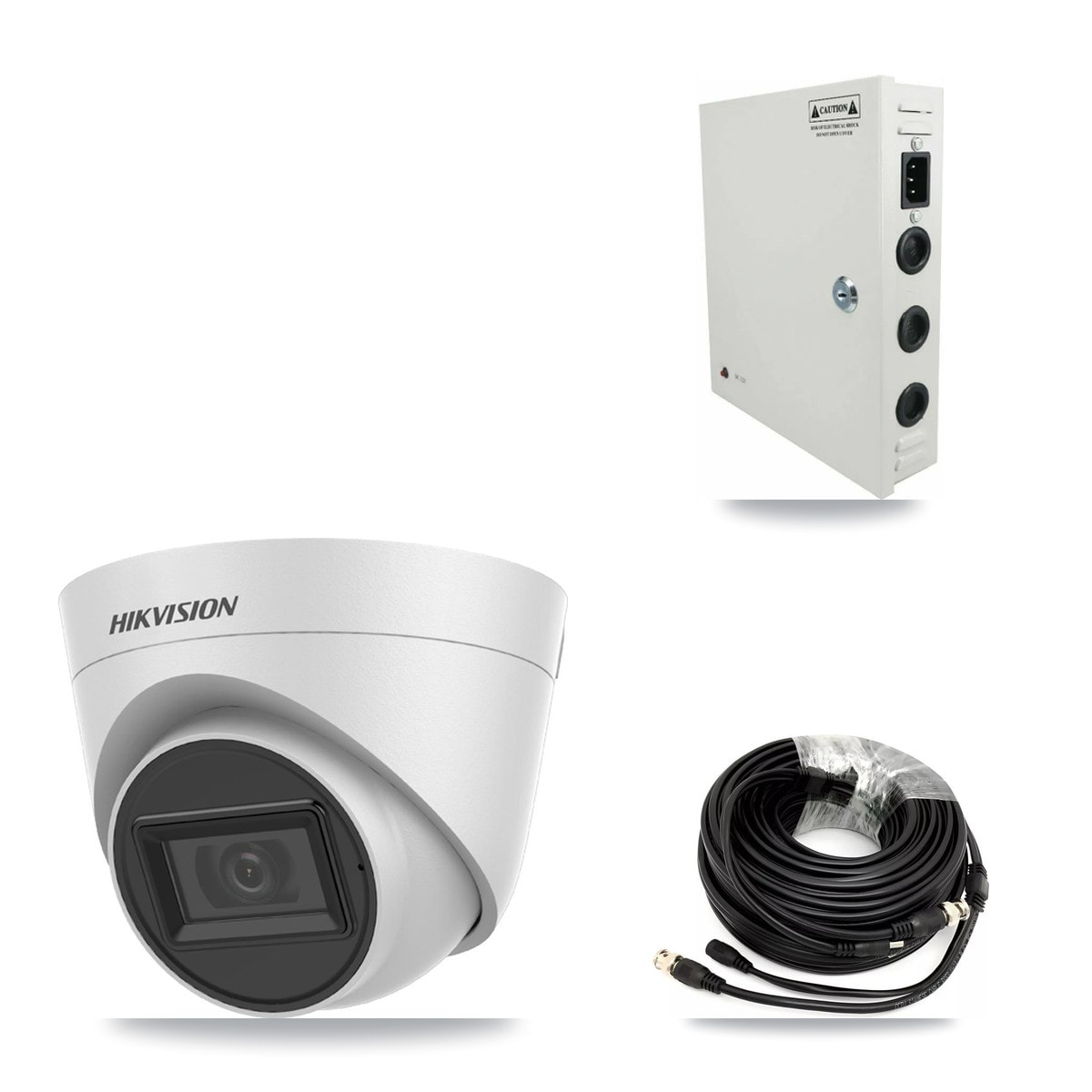 Hikvision 32-Channel 5MP CCTV Kit — 15 White Turret Cameras + 2× 10TB Recording (IDS-7332HUHI Recorder) - Image 1