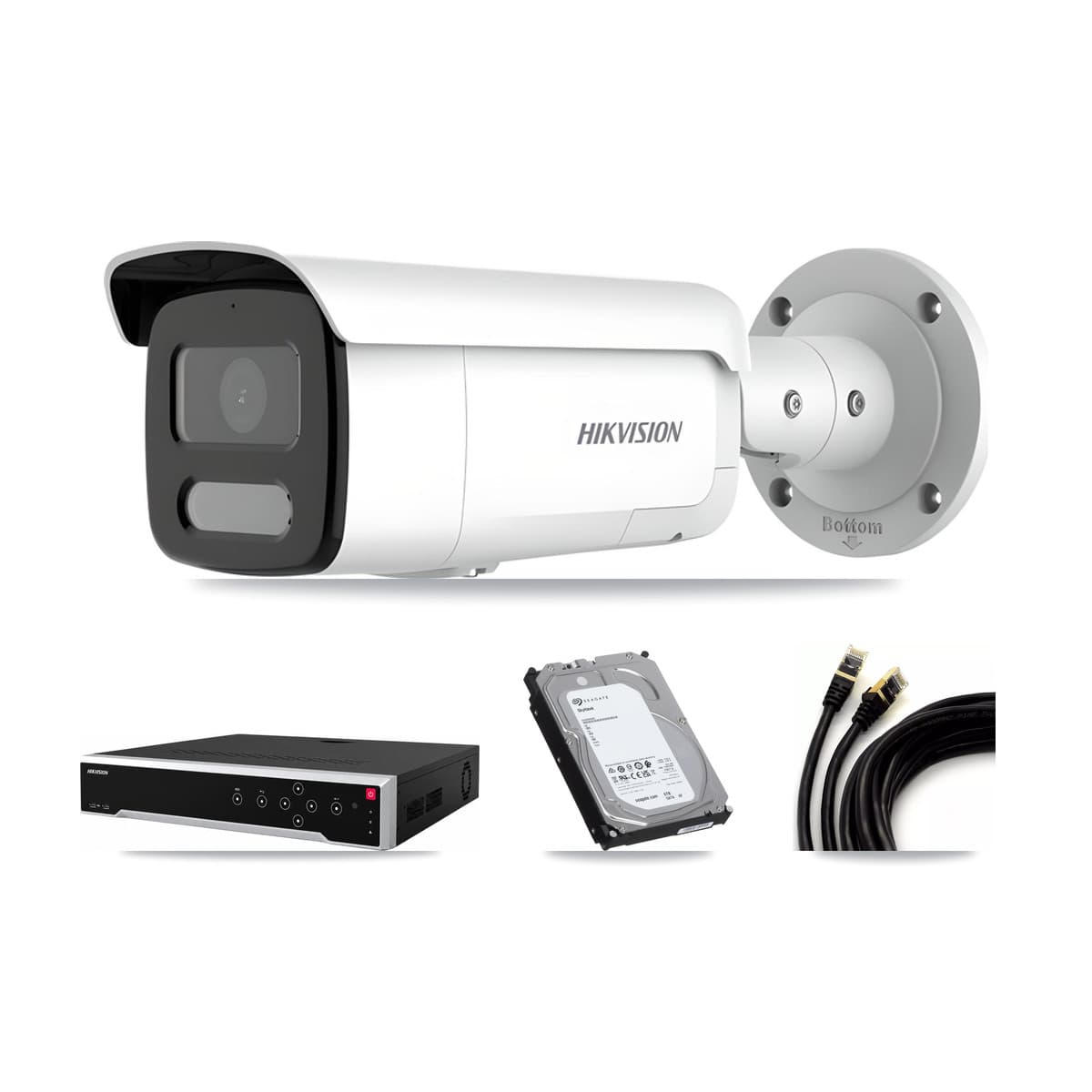 Hikvision 32-Channel 4MP CCTV Kit — 13 Bullet Cameras + 3× 6TB Recording