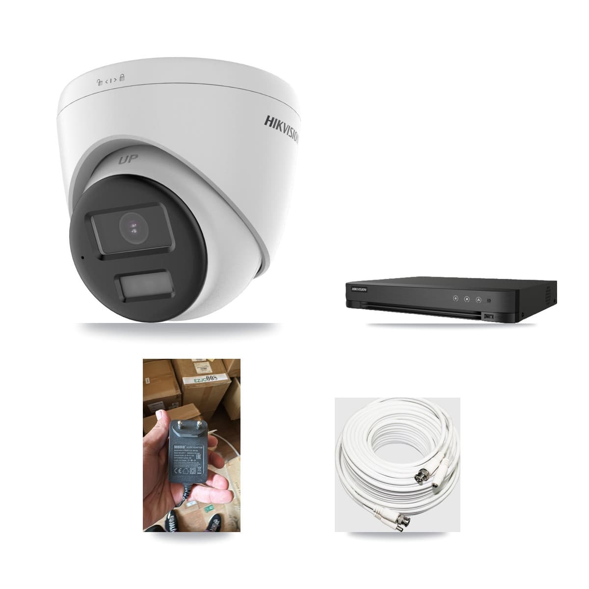 Hikvision 8-channel CCTV kit: 1 camera (1× 4K Turret), 3TB hard drive