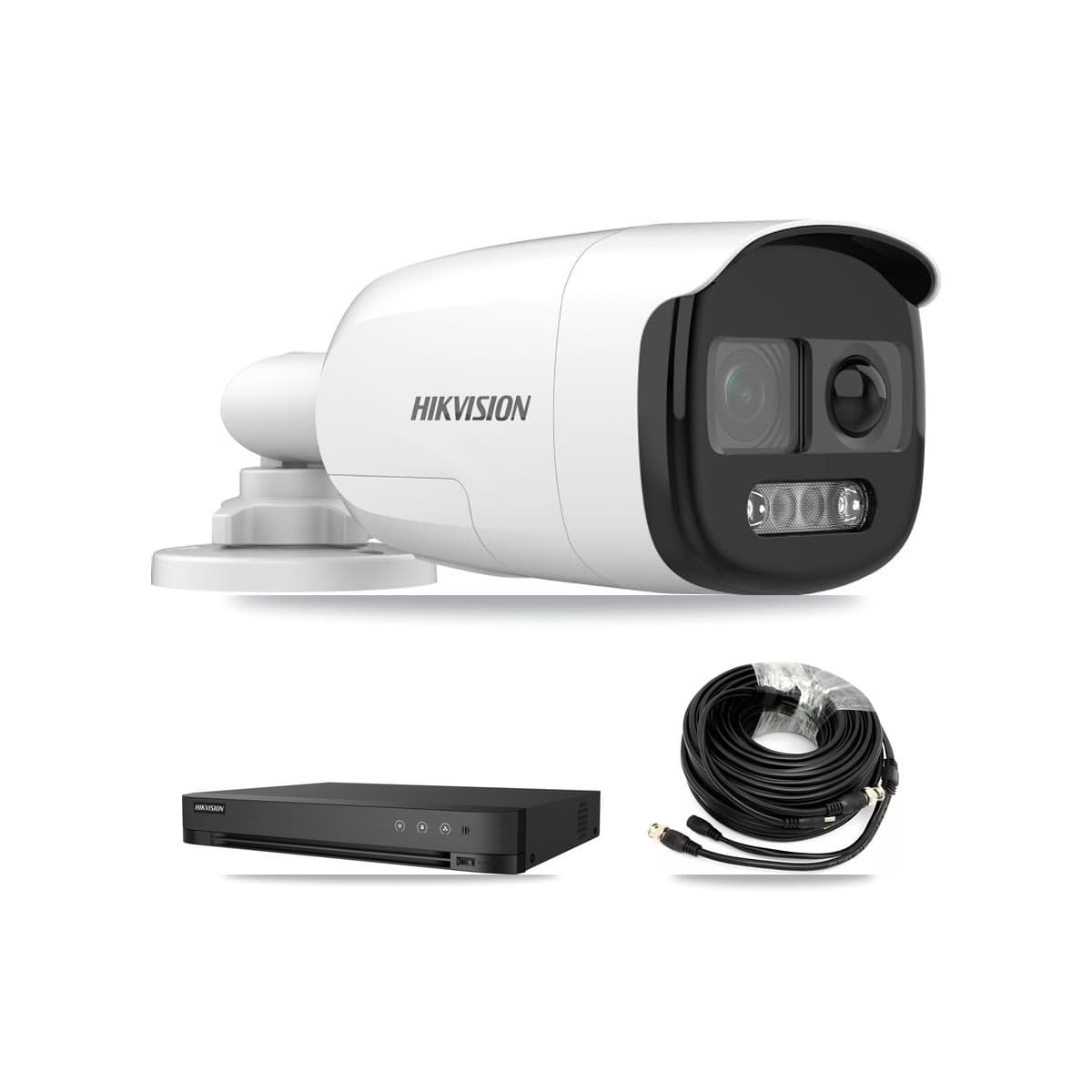 Hikvision 4-Channel 5MP CCTV Kit — 2 DS-2CE12KF3T Bullet Cameras + 3TB Recording (DS-7204HUHI Recorder)