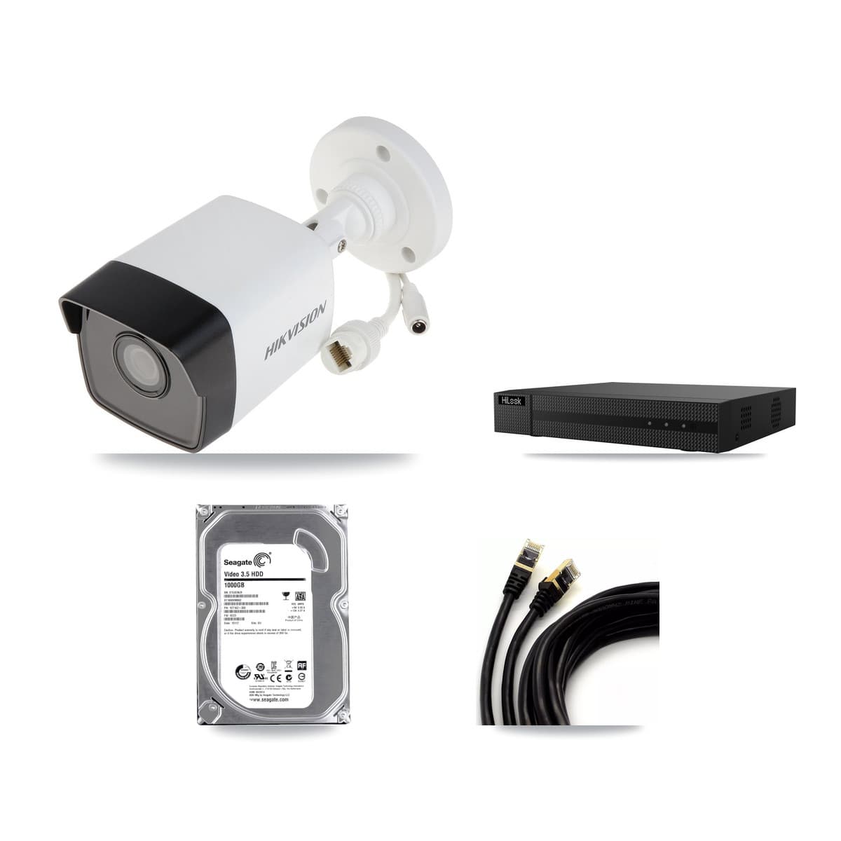 Hikvision & HiLook 8-Channel 5MP CCTV Kit — 1 Bullet Camera + 1TB Recording (NVR-108MH-D Recorder) - Image 1