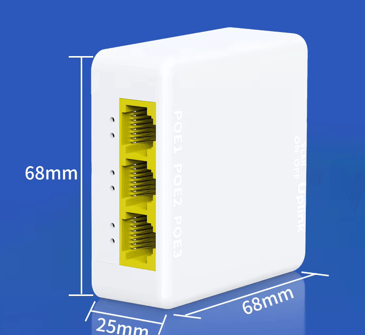 4 Port Gigabit POE Extender 1000M Network Switch Repeater IEEE802.3af/at Plug&Play for PoE Switch NVR IP Camera AP - Image 1