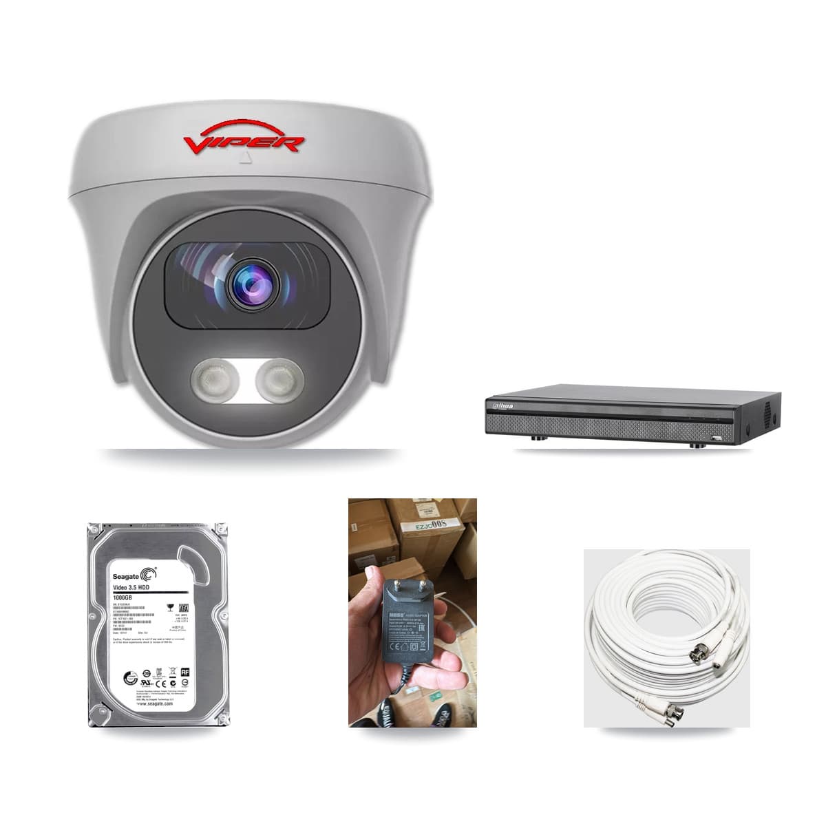 Viper & Dahua 8-Channel 5MP CCTV Kit — 1 Camera + 1TB Recording - Image 1