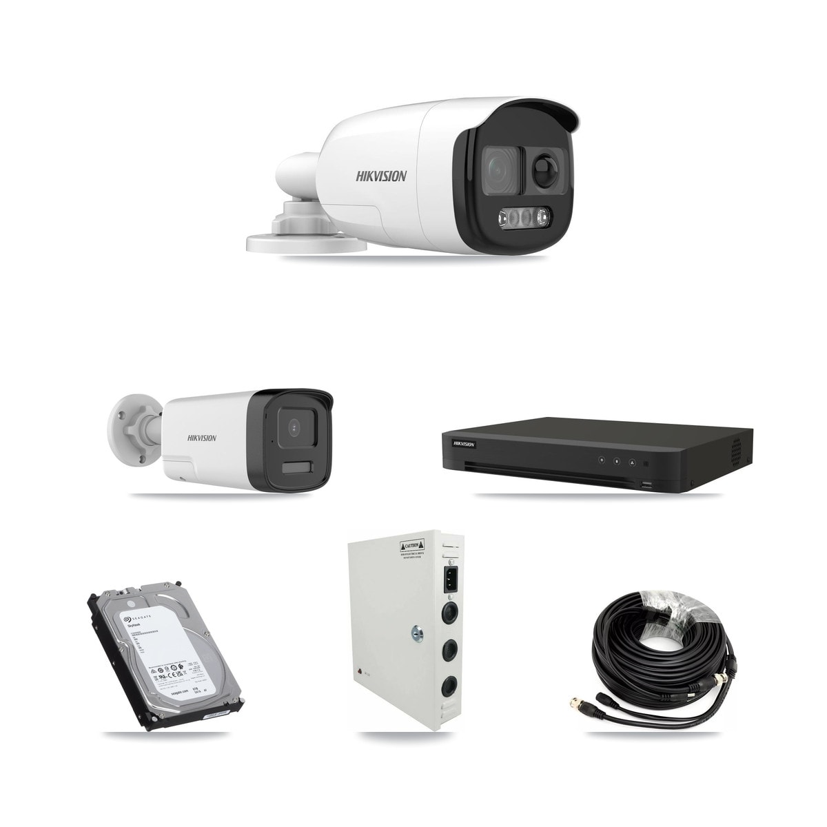 Hikvision 16-Channel 5MP CCTV Kit — 10 DS-2CE12KF3T + 5 DS-2CE17K0T Bullet Cameras + 6TB Recording - Image 1