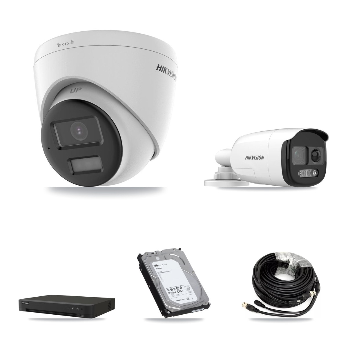 Hikvision 16-Channel 5MP CCTV Kit — 1 DS-2CE12KF3T Bullet + 5 DS-2CE78K0T Turret Cameras + 6TB Recording - Image 1