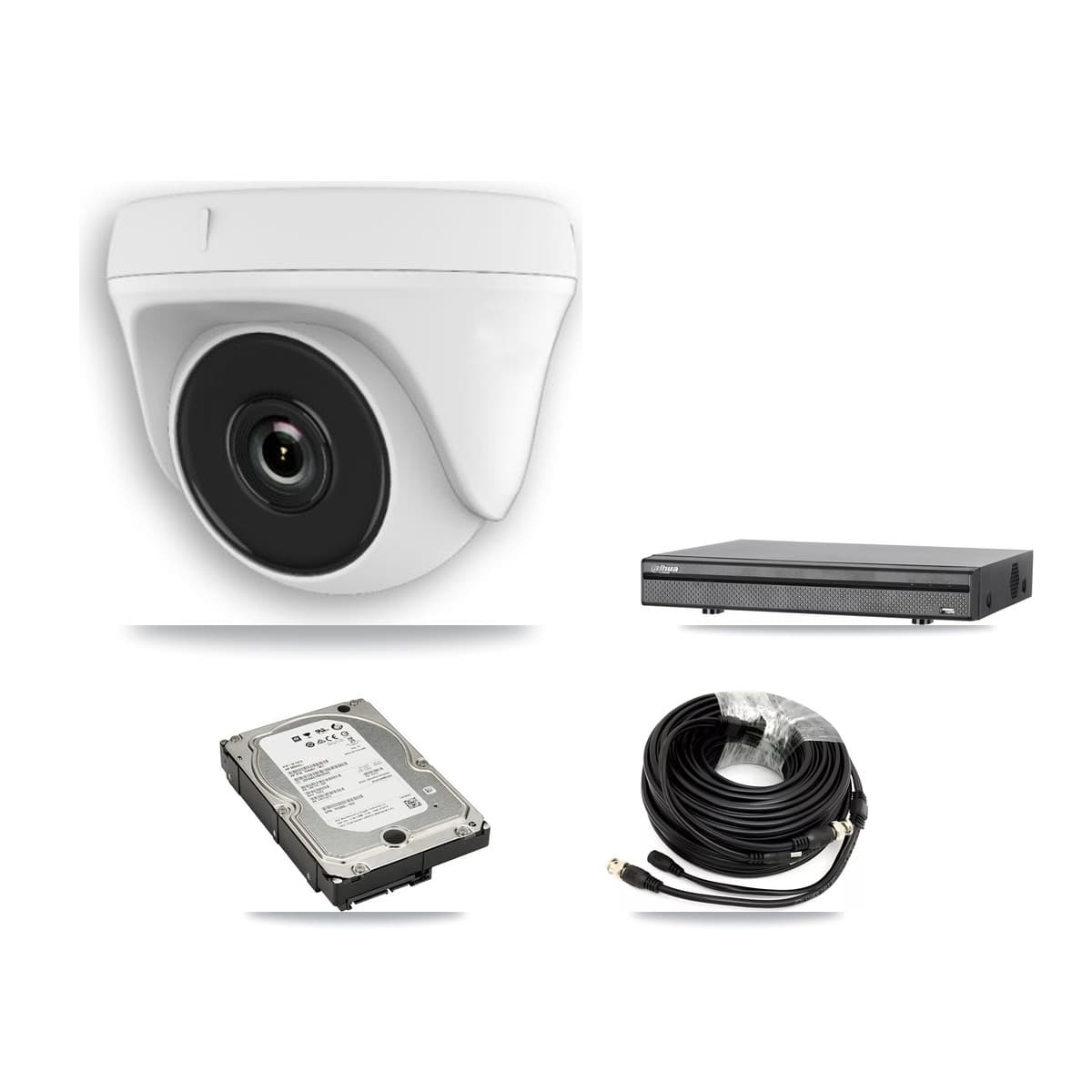 Dahua 8-Channel 2MP CCTV Kit — 7 Dome Cameras + 5TB Recording