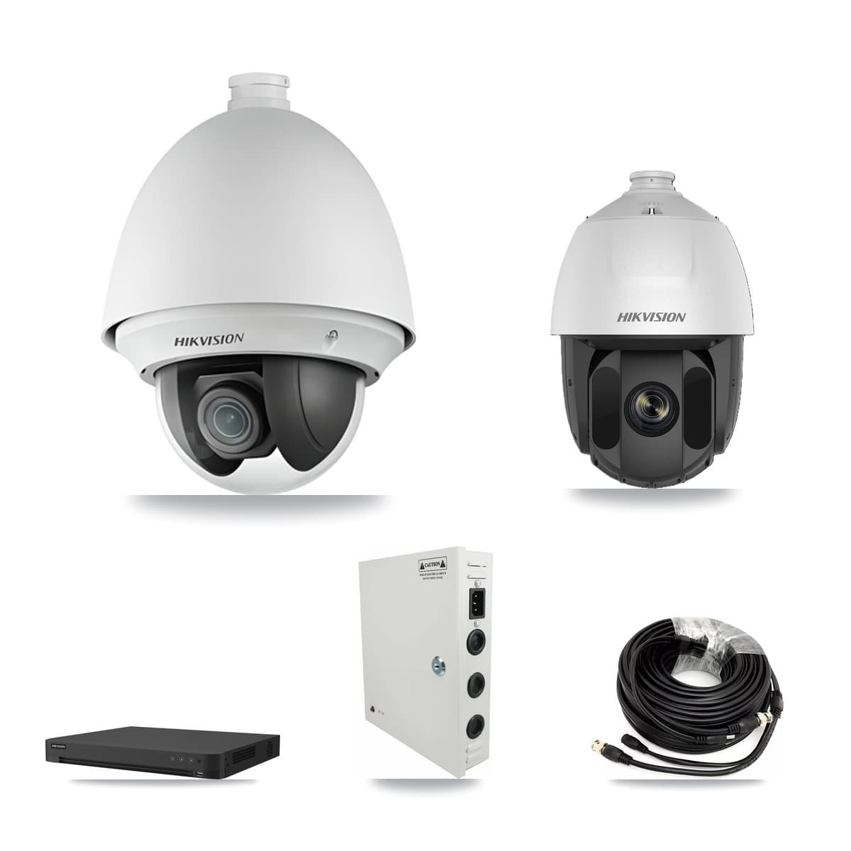 Hikvision 32-Channel 2MP CCTV Kit — 11 DS-2AE4225T + 1 DS-2AE5225TI PTZ Cameras + 8TB Recording