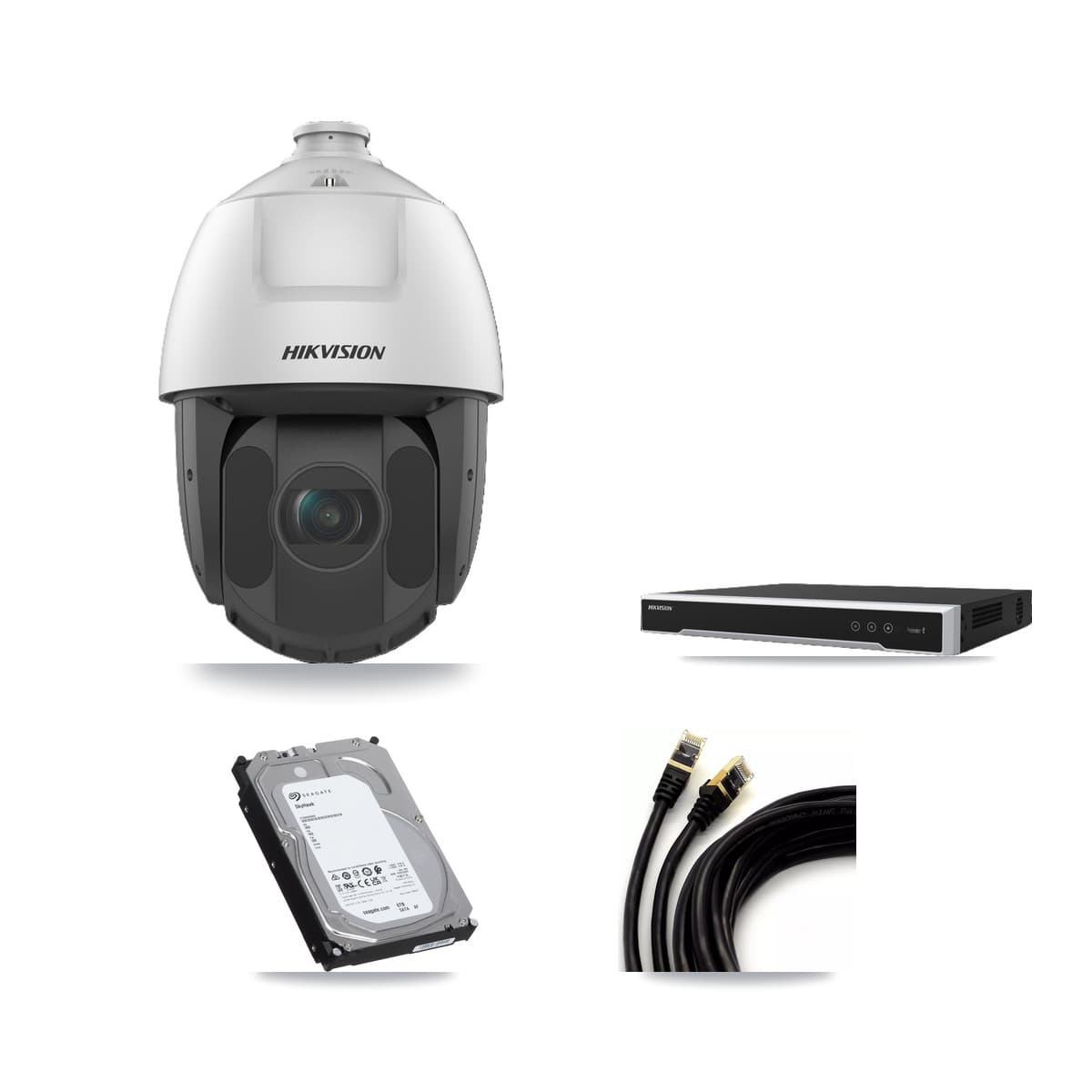 Hikvision 16-Channel 2MP CCTV Kit — 9 PTZ Cameras + 6TB Recording (DS-7616NI-M2 Recorder) - Image 1