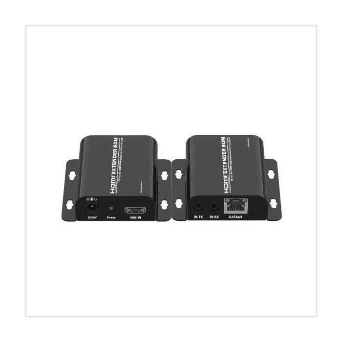 HDMI Extender Over Single Cat5e/6 (60m, IR)
